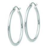 14K White Gold Hoop Earrings from Miles Beamon Jewelry - Miles Beamon Jewelry