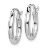 14K White Gold Lightweight Hoop Earrings from Miles Beamon Jewelry - Miles Beamon Jewelry