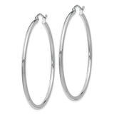 14K White Gold Hoop Earrings from Miles Beamon Jewelry - Miles Beamon Jewelry
