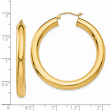 14K Yellow 5 MM Lightweight Hoop Earrings from Miles Beamon Jewelry - Miles Beamon Jewelry