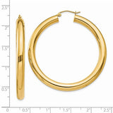 14K Yellow 5 MM Lightweight Hoop Earrings from Miles Beamon Jewelry - Miles Beamon Jewelry