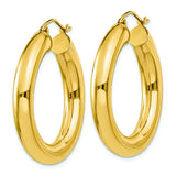 14K Yellow 5 mm Hoop Earrings from Miles Beamon Jewelry - Miles Beamon Jewelry