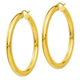 14K Polished 5mm Tube Hoop Earrings from Miles Beamon Jewelry - Miles Beamon Jewelry