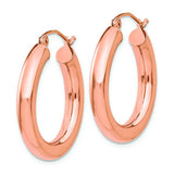 14K Rose Gold Tube Hoop Earrings from Miles Beamon Jewelry - Miles Beamon Jewelry
