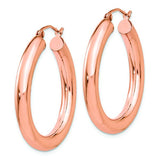 14K Rose Gold Tube Hoop Earrings from Miles Beamon Jewelry - Miles Beamon Jewelry