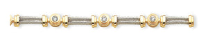14K Two-Tone Diamond Tennis Bracelet