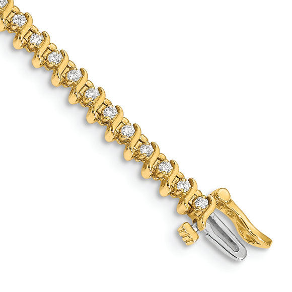 14k AA Diamond Tennis Bracelet