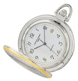 Charles Hubert Gold Finish Two-tone White Dial Pocket Watch