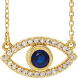 Evil Eye Set Stone 18" Necklace from Miles Beamon Jewelry - Miles Beamon Jewelry