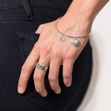 Sterling Silver Oxidized Paw Print Band from Miles Beamon Jewelry - Miles Beamon Jewelry