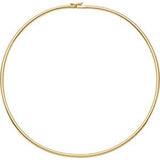 14K White And Yellow 3mm Omega Chain from Miles Beamon Jewelry - Miles Beamon Jewelry