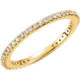 14K Rose Gold Diamond Stackable Ring from Miles Beamon Jewelry - Miles Beamon Jewelry