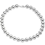 Sterling Silver 14MM Bead Bracelet from Miles Beamon Jewelry - Miles Beamon Jewelry