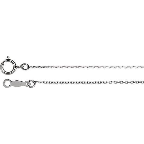 Sterling Silver Diamond-Cut Cable Chain Necklace from Miles Beamon Jewelry - Miles Beamon Jewelry