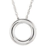 Sterling Silver 13MM Circle Necklace from Miles Beamon Jewelry - Miles Beamon Jewelry