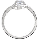 14K White Gold Diamond Three-Stone Ring from Miles Beamon Jewelry - Miles Beamon Jewelry