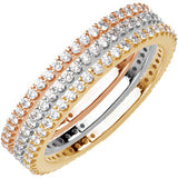 14K Rose Gold Diamond Stackable Ring from Miles Beamon Jewelry - Miles Beamon Jewelry