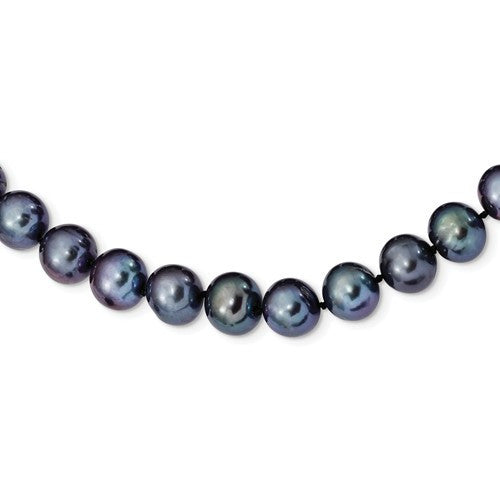 Sterling Silver Black FW Cultured Pearl Necklace from Miles Beamon Jewelry - Miles Beamon Jewelry