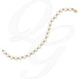 14K Yellow Gold FW Cultured Pearl Bracelet from Miles Beamon Jewelry - Miles Beamon Jewelry